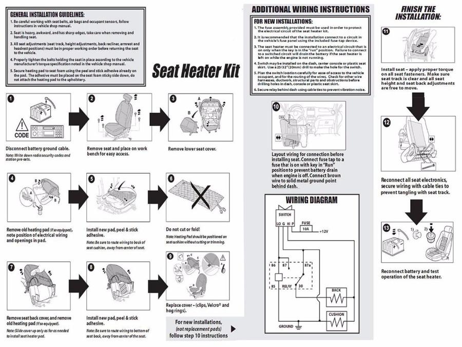 2 Seats Universal Two Seater Switch Carbon Fiber Heated Seat Heater Kit 5-Level 12V