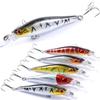 8.5cm Suspended Minnow Lure: Laser Stamped Bionic Design for Long-Distance Casting, Durable Plastic Construction
