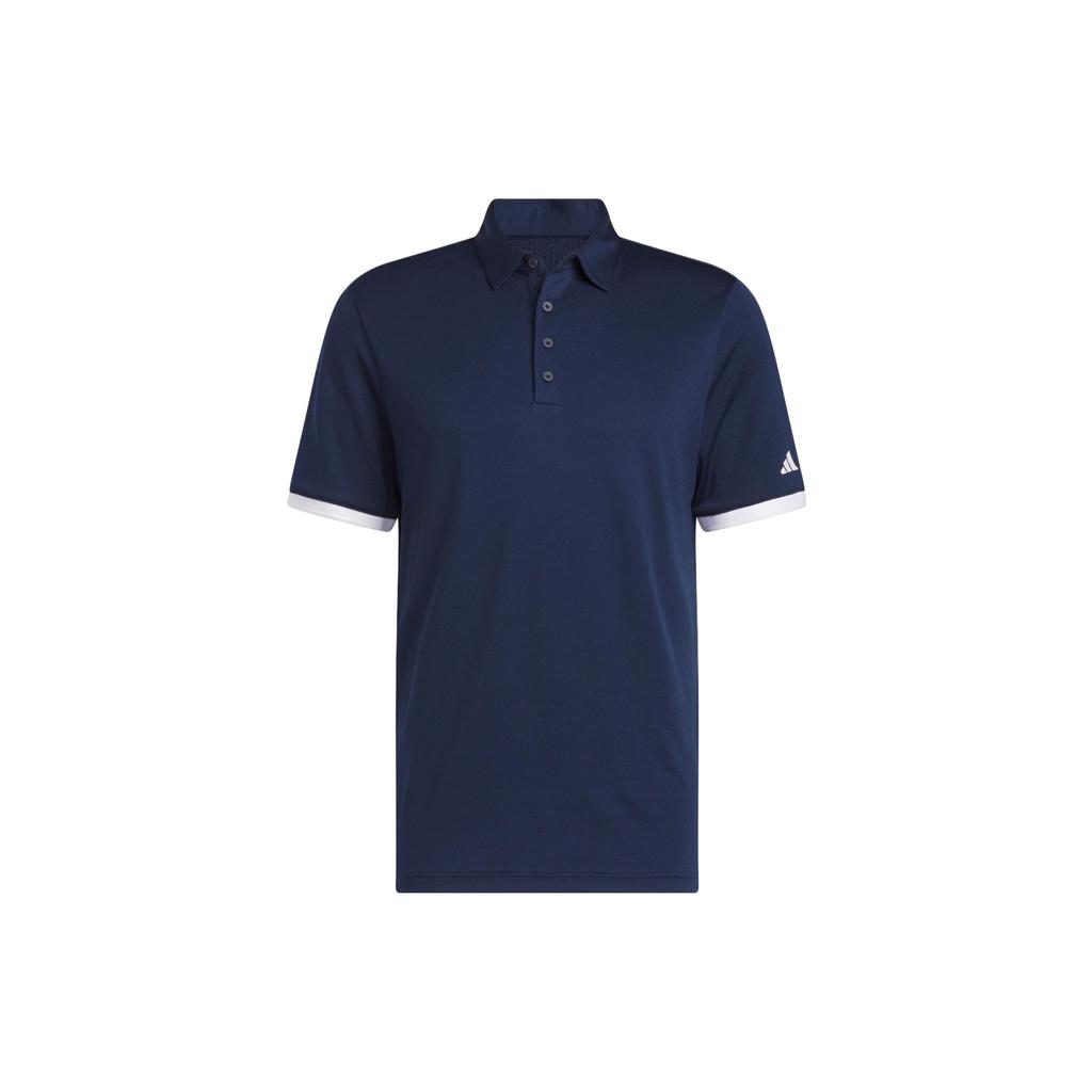 Adidas Logo Short Sleeve Polo Shirt Men tops Navy-Blue HS1134
