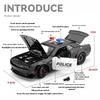 1/24 Scale Dodge Challenger SRT Hellcat Police Car Alloy Car Model Collection Miniature Voiture Diecast Toy Vehicles Boy