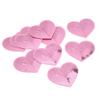 10Pcs Iron On Patches Pink Heart Lightweight Durable Cotton Wide Application Iron Patches for Shirt Jean Jacket