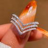 Korean version of lady v-ring woman, three-layer line design accessories, commuter style versatile ins hot-selling jewelry