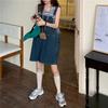 Women Jumpsuit Summer Casual Sleeveless Female Pocket Suspenders Short Denim Pants Playsuits Overalls