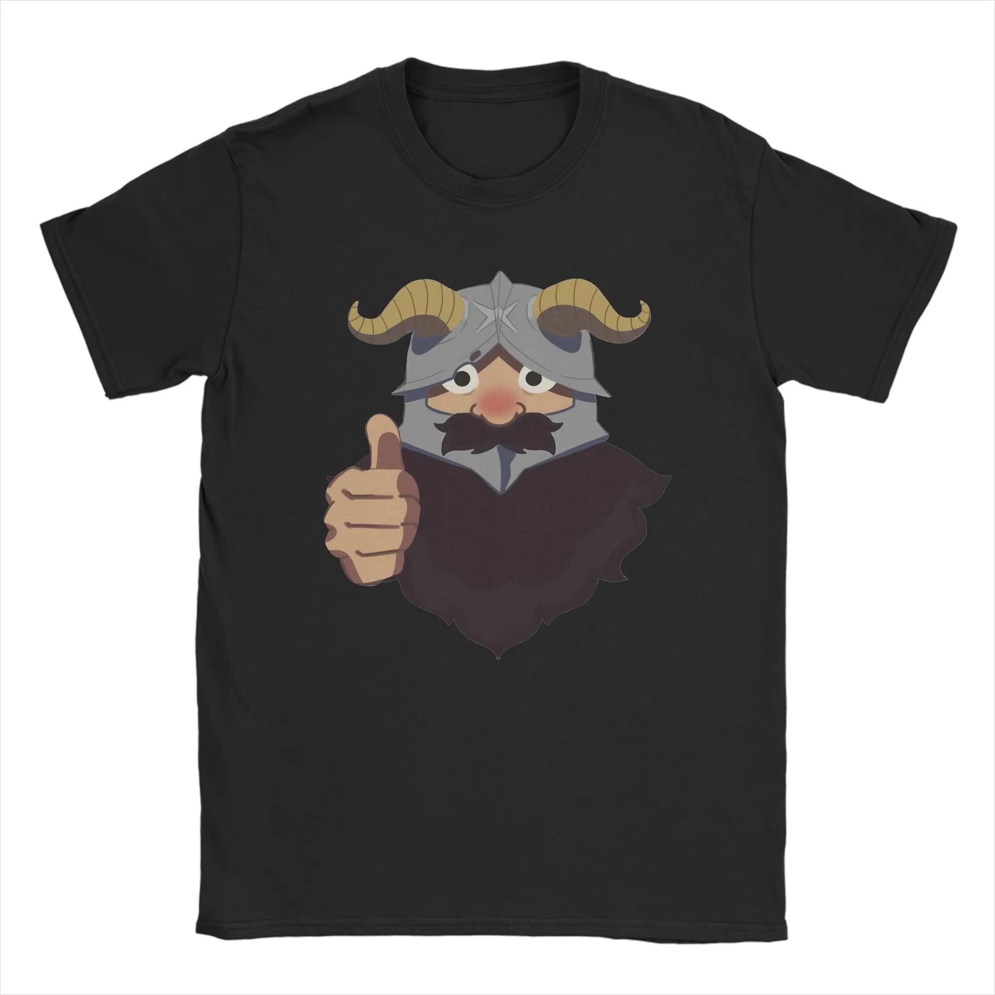 

Delicious in Dungeon Anime T-Shirts Short Sleeve Vintage Tshirt Summer 100% Cotton Crewneck Oversized Top Tees Funny Clothes 4XL