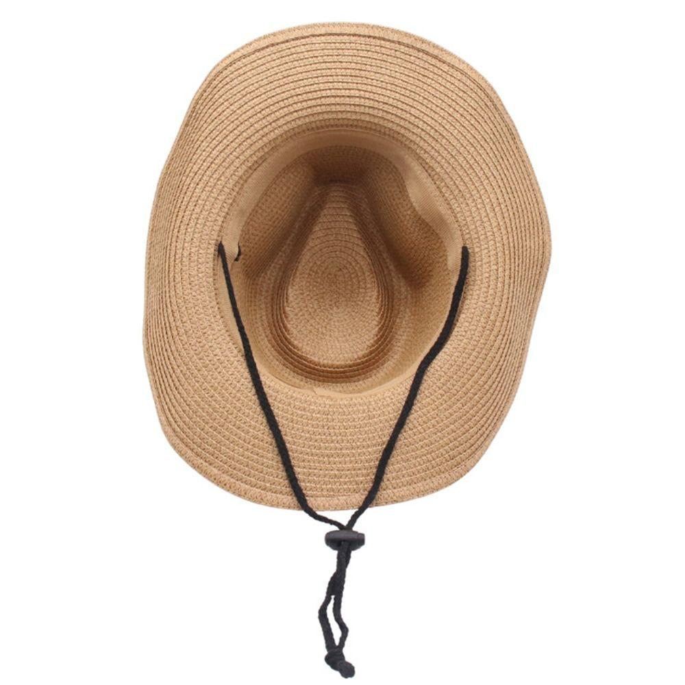 Summer Straw Cap Wide Brim Sun Hat Casual Beach Panama Hat