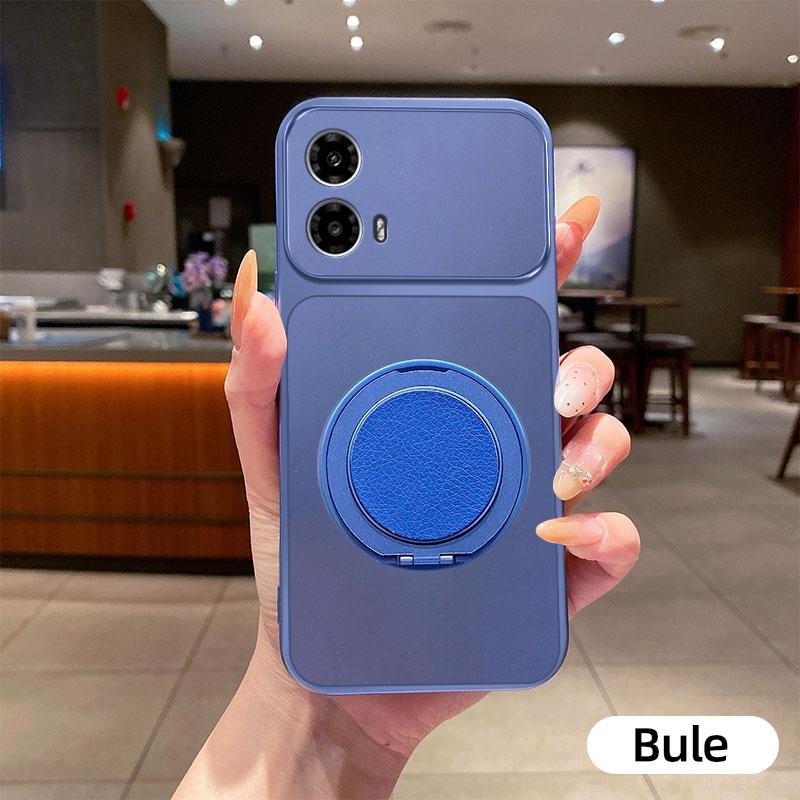 For Motorola Moto G34 Case Motorola Moto G35 Cover Phone Case Back Bumper Shockproof Soft Fundas Luxury Shockproof Bracket