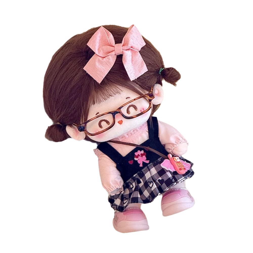 Cotton Material Doll Clothes Multicolor Miniature Dress House Accessories Doll Cap  Changing Game