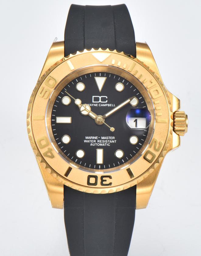 New Men's Mechanical Watch Silicone Belt Automatic Movement Fashion Business Waterproof Mechanical Watch High-end Men's Watch