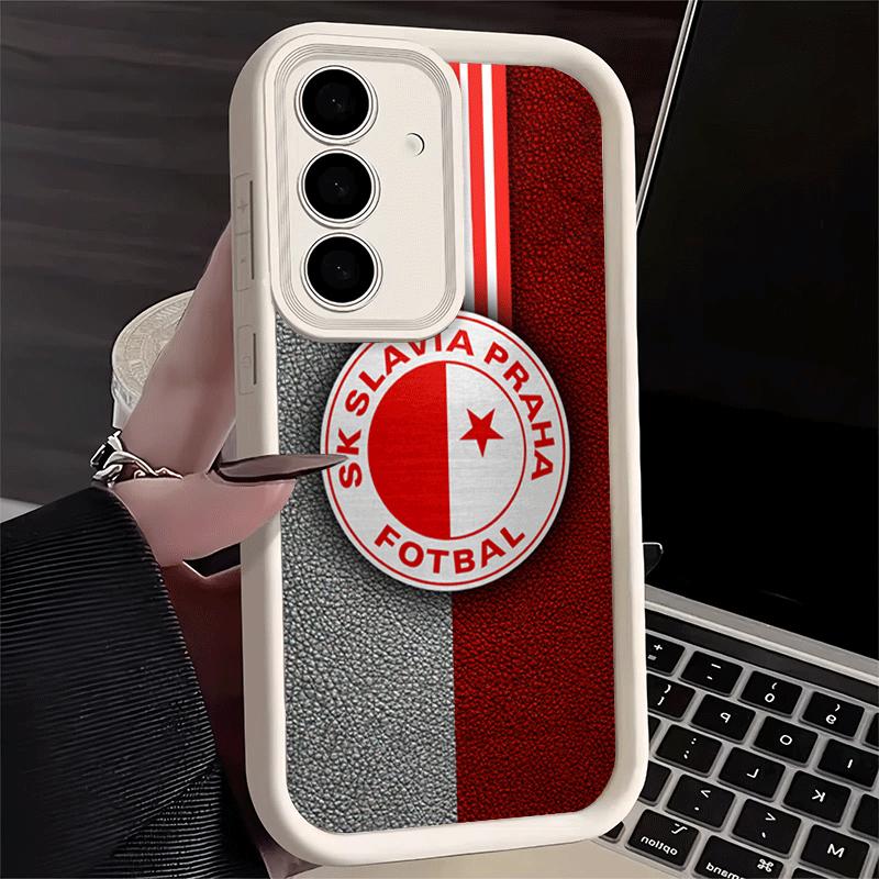 

Phone Case for Samsung Galaxy S26 S25 Ultra S24 FE Sk Slavia Praha Czech Republic Shell S23 Plus S22 + S21 S20 5G Soft Silicone Samsung S26 Ultra