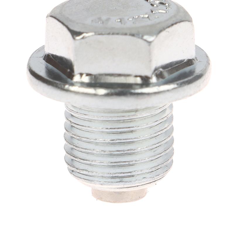 1 Stück Autozubehör Magnetischer Saug-Ablassschrauben mit 5 Dichtungen Neodym-Magnet Edelstahlbolzen Heavy Duty Ölstopfen