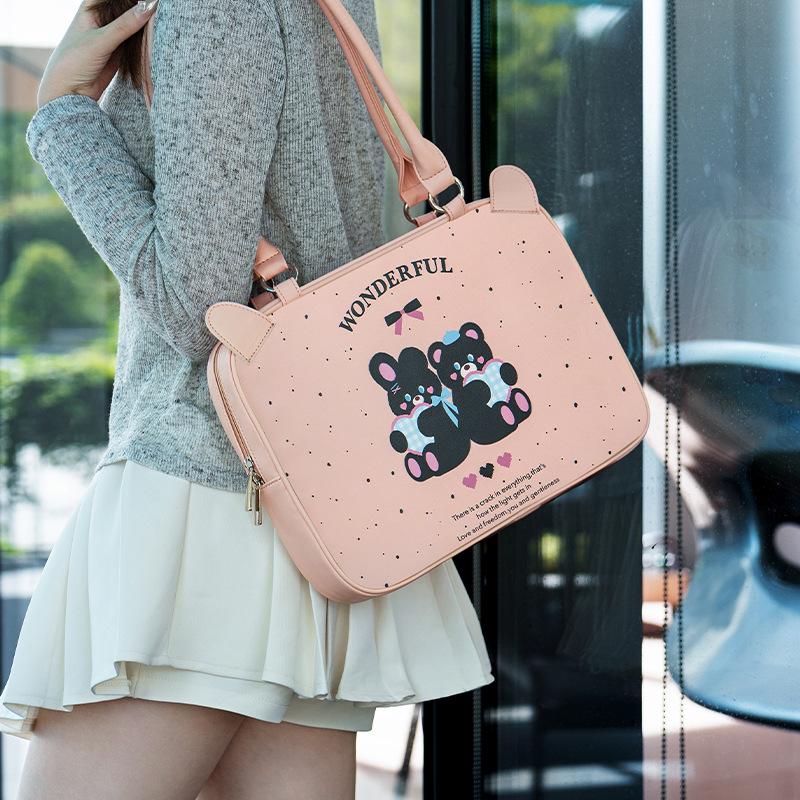 

TS JYL laptop bag,Korean Denim Laptop Sleeve 14 Inch Notebook 11 Inch iPad Casual Case 14 inches чёрный