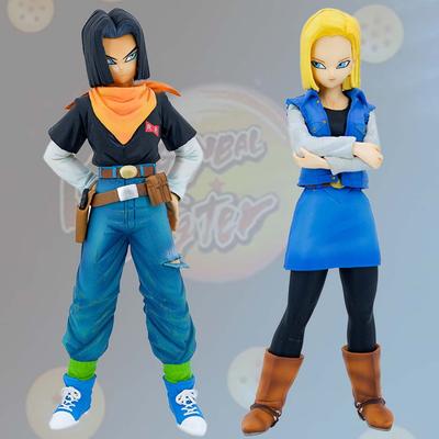 Anime Dragon Ball Z 17 18 Figure Android Android 18 PVC Action Figures Collection Model Toys for Children Christmas Gifts
