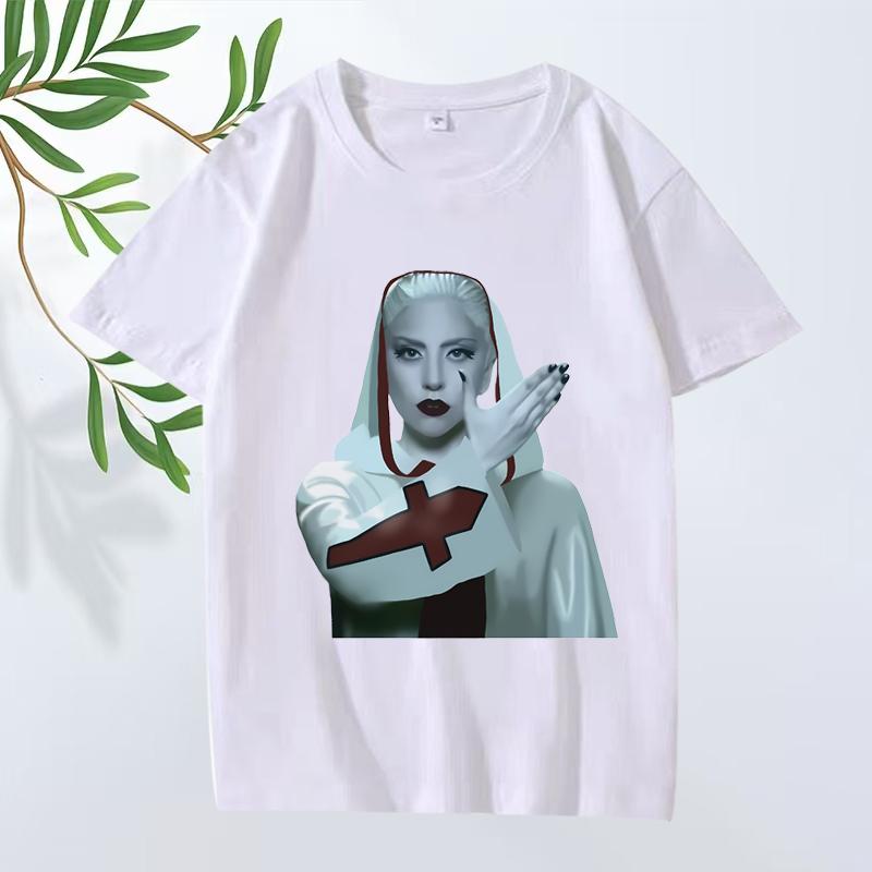 2026 New Lady Gaga Alejandro Classic Graphic T Shirts Men Women Oversized 100 Cotton Streetwear Short Sleeve Summer Unisex Shirt