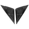 Pack Of 2 Easy Installation Speaker Panel Auto Car Door Speaker A Pillar Cover Trim Tweeter Panel Seamless Fit ABS Black