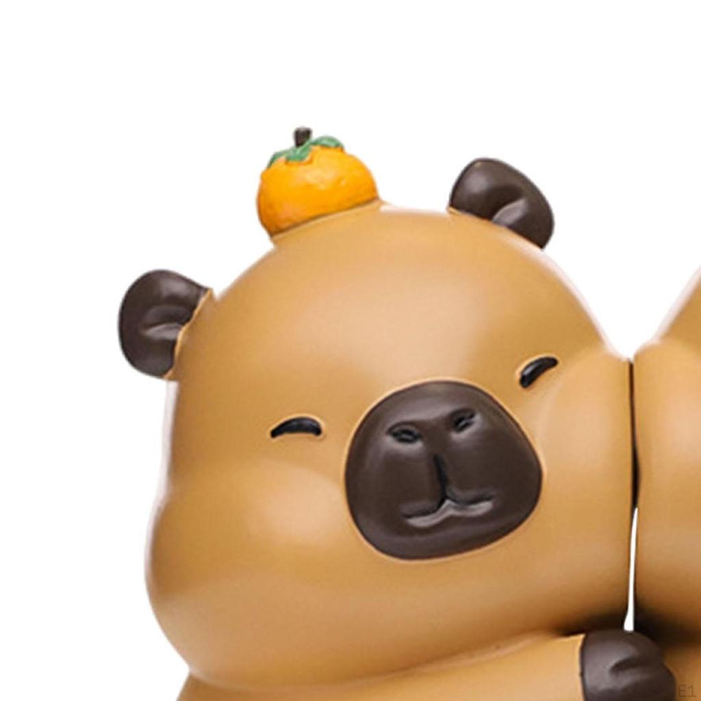 Capybara Bookends Adorable Statue Decorative Creative Book Stopper Tabletop