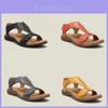 Ciabatte Estive Basse alla Caviglia Larghe Piatte Sandali da Spiaggia Moda Casual da Donna