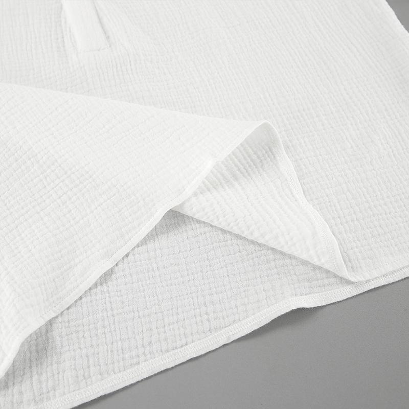 Mode V-Ausschnitt Einfarbig Blusen Frauen Loose Fit Laterne Ärmel Tops Casual Baumwolle Krepp Shirt Frühling Herbst Pendeln Harajuku Stil