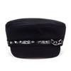 Unisex Rivet Chain Military Hats Flat Top Baseball Caps For Women Outdoor Sports Military Hats Cadet Sunscreen Hats