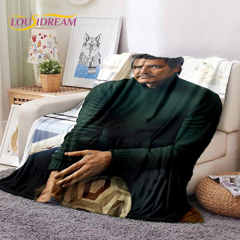 Pedro Pascal 3D Soft Throw Blanket - Warm Picnic, Bed, Sofa Accessory