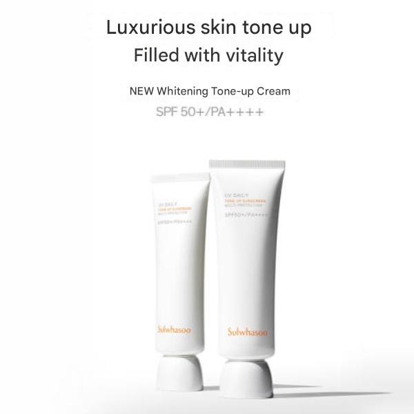 [Limited Edition Set] Sulwhasoo Sangbaek Tone-Up Sun Cream (50ml / 1.69 Fl.oz., SPF50+ / PA++++)