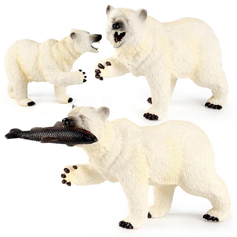 Lifelike Pvc Animal Models Of Polar Bears And Brown Bears Perfect For Home Decor