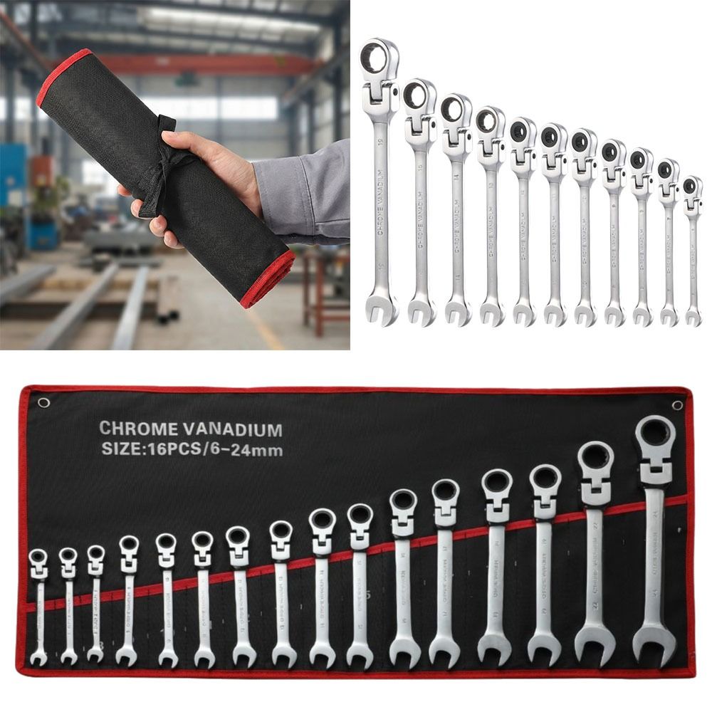 72 Tooth Ratchet Ratchet Wrench Set Spring Head Key Universal Car Wrench  Automotive Maintenance