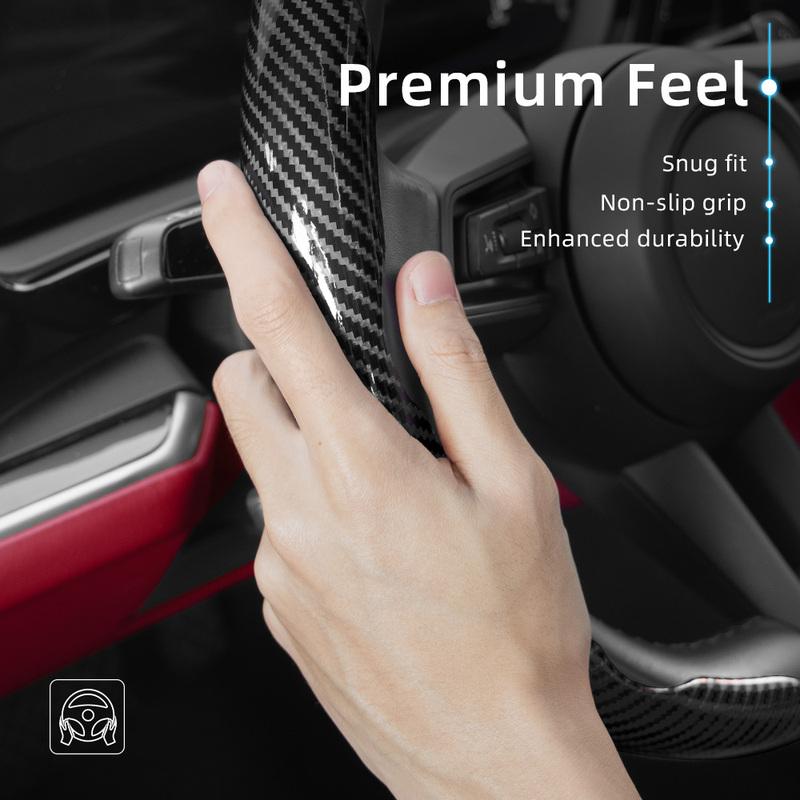 Adatto per Coprivolante Hyundai con Texture in Fibra di Carbonio con Design Segmentato a Rilascio Rapido, Durevole, per Tucson Elantra Avante I30 Berlina
