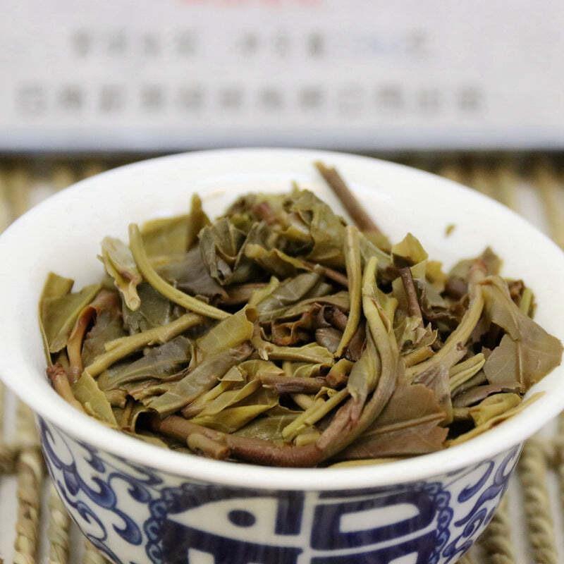 260 г Мэнхай Пуэр Чай Кирпич Высокогорное Древнее Дерево Пуэр Сырой Чай Зеленый Чай — фото 5