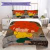 Literie Personnalisée Meister Eder Und Sein Pumuckl, Ensemble Couette Housse de Couette Taie d'Oreiller Cadeau d'Anniversaire pour la Maison(1 housse de couette + 2 taies d'oreiller, sans garniture.)_