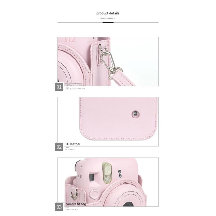 Camera Case Protector With 108 Slot Photo Storage Album Portable Carry Design for Mini12 Camera Daily Carry Use