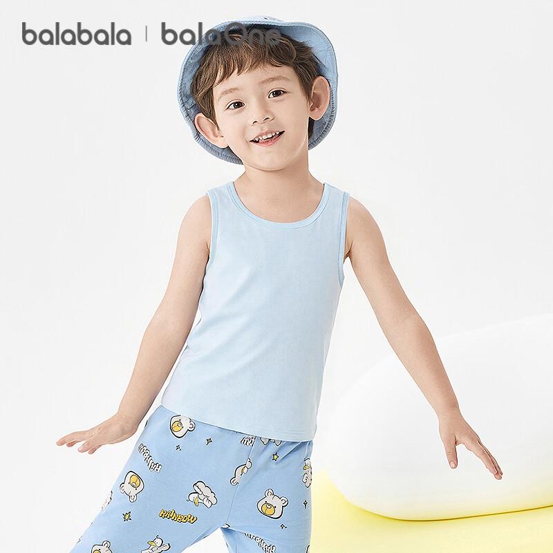 Balabala Boy s Cotton Blend Sleeveless Undershirt 2-Pack 140