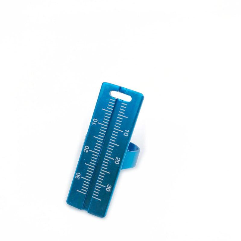 1PC Instruments dentaires Endo Aluminium Doigt Règles Span Mesure Échelle Dentiste Outil
