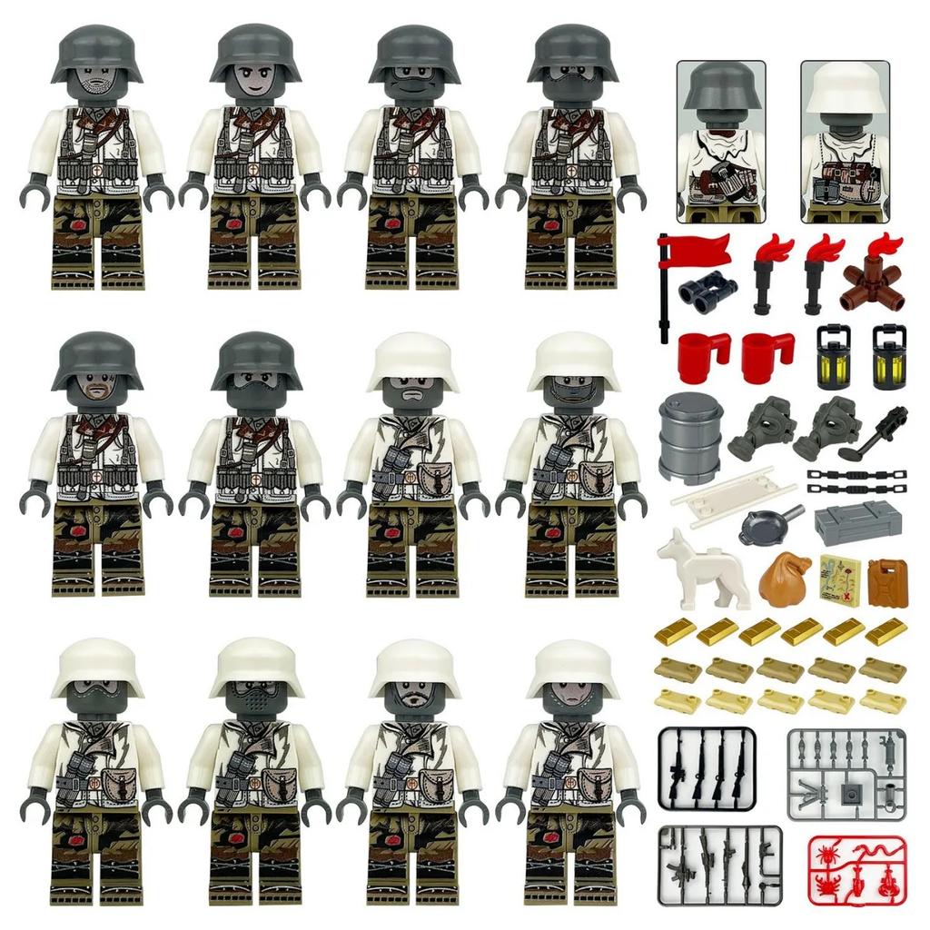 Plateau Field Force Minifigure Assembly Building Block Toys