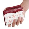 Color Block Wallet Ins Short Bifold Purse for Girls Butterfly Print PU Card Holder