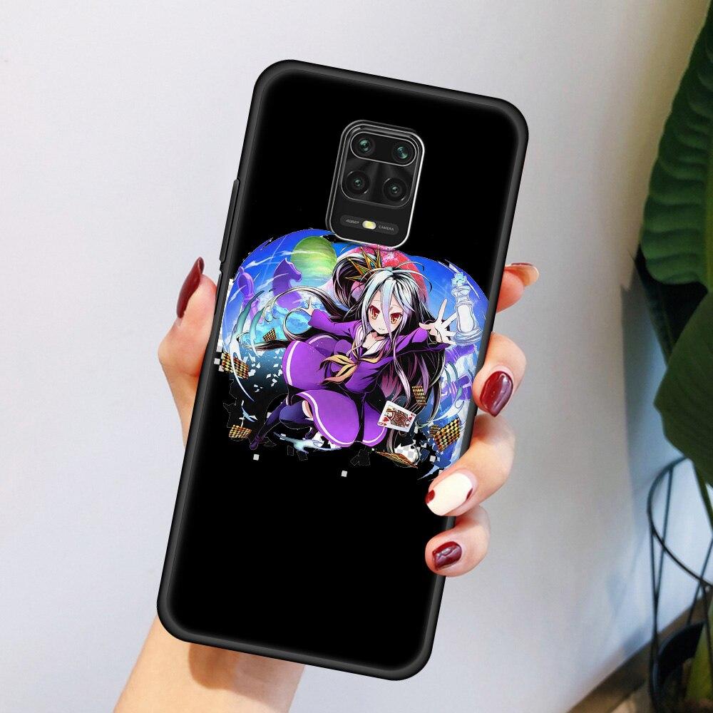 Anime NO GAME NO LIFE Pouzdro na telefon pro Xiaomi Redmi Note 8 11 10 Pro 10S 9S 9 9T 8T 9C 9A 8A 7 K40 Herní Silikonový Kryt