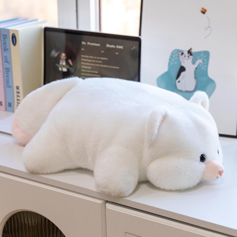 45cm Neues Kuscheltier Niedriges Weiches Plüschkissen Kuh Flusspferd Löwe Hase Katze Dinosaurier Geschenk Für Jungen Und Mädchen Kissen 45cm