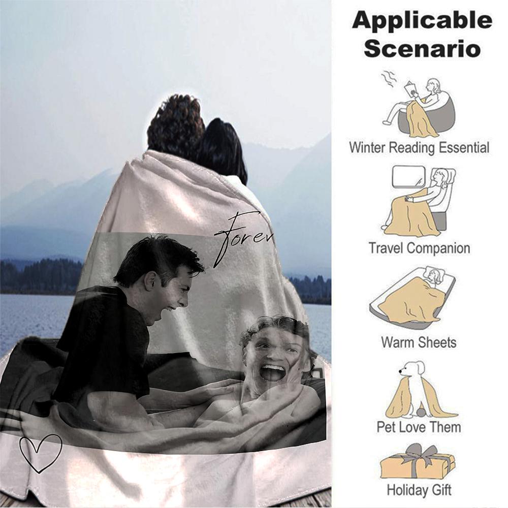 Forever Laughter Friendship Blanket Soft Throw Blanket For Home Bedroom Bed Sofa Travel Office Solid Christmas Blanket