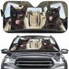 Car Sun Visor Funny Selfie Cat Car Windshield Sun Visor Uv Protection To Print