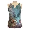 Spring and Summer Women's Printed V-Neck Vest T-Shirt Casual Suspender Top