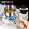 Stainless Steel Mini Butter Warmer Thickened Oil Pouring Spoon Mini Cooking Pot  Milk