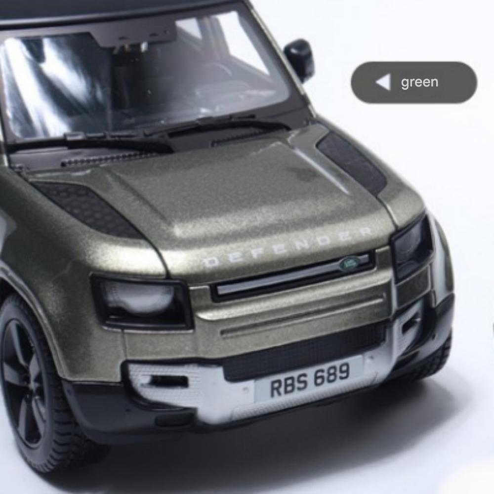 Brago 1:24 Land Rover Defender 2022 SUV Diecast 24 X 11 X 10 Cm, (Green/Gray), 1 Pc