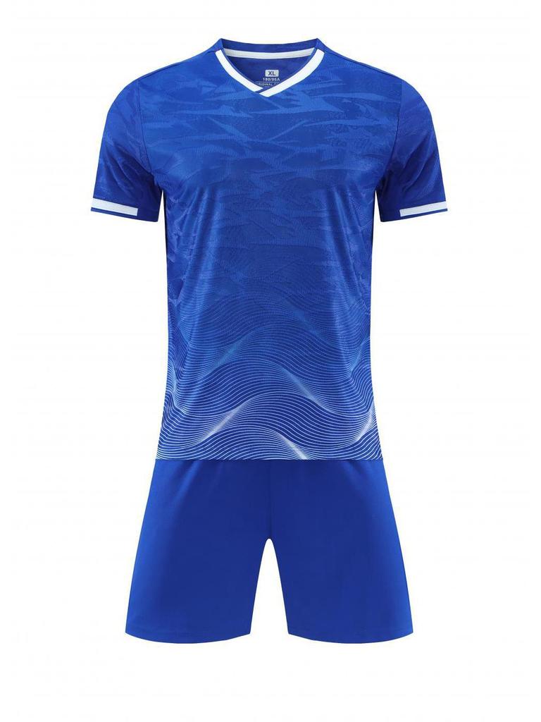 Hochwertiges Jacquard-Fußballtrikot: Schnelltrocknendes Kurzarmtrikot für Jugendliche & Erwachsene