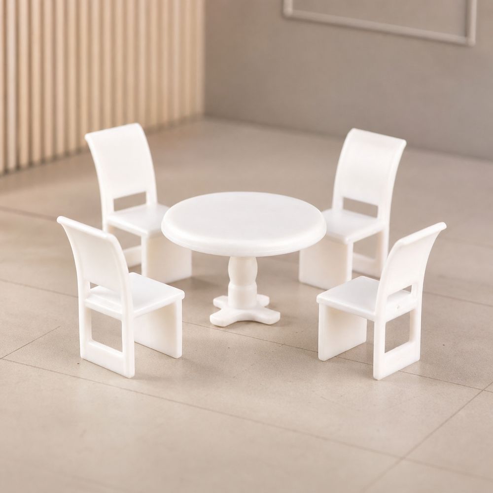 2Set Miniature Miniature Furniture Model Self Assembly Dollhouse Furniture Set  House Decoration