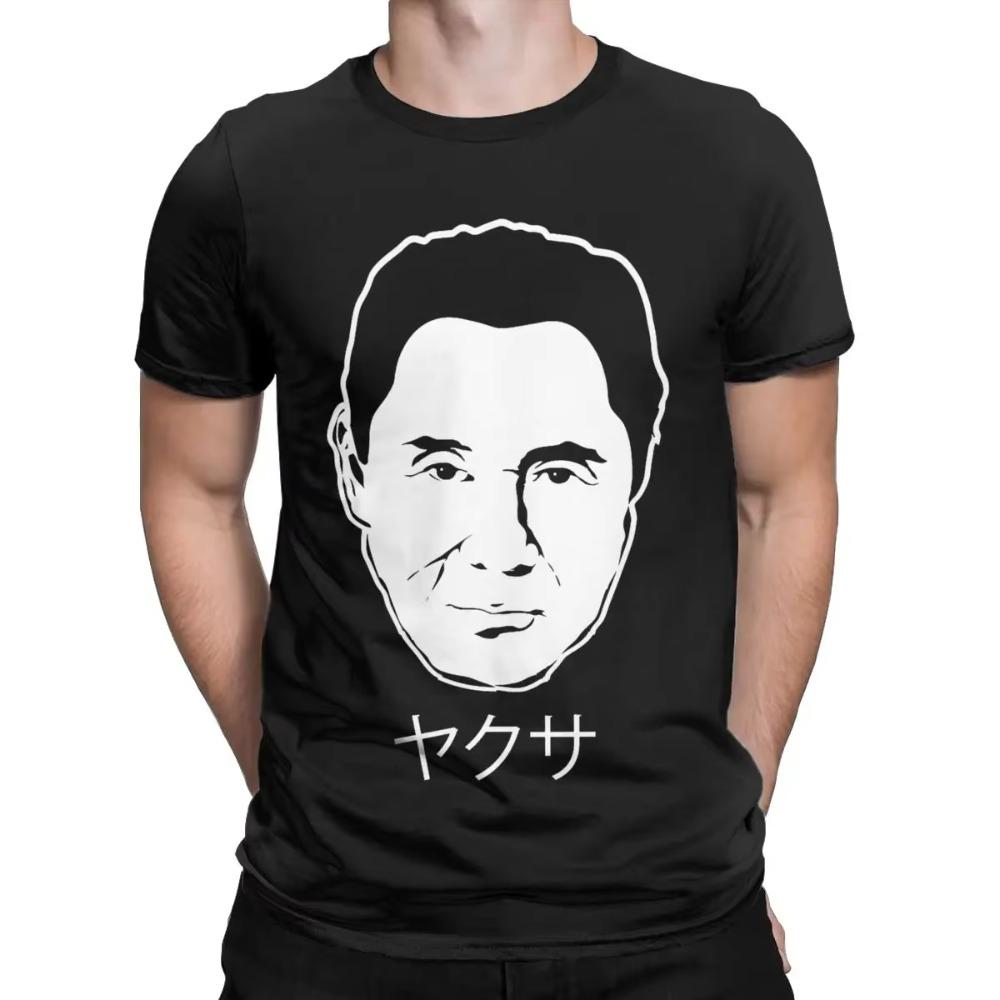 Men's T-Shirt Takeshi Kitano Humorous 100% Cotton Tee Shirt Short Sleeve T Shirts Round Neck Clothes Plus Size