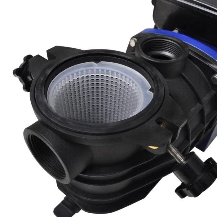 Pompe électrique de piscine VIDAXL 500 W Bleu avec filtre à tamis intégré