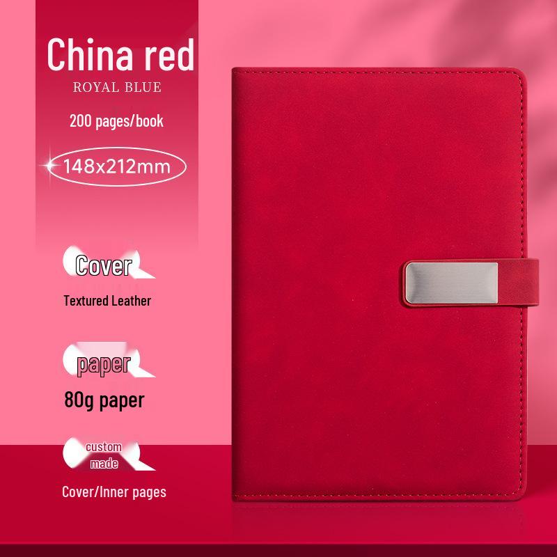 Custom Logo A5/B5 Leather Notebook Gift Set for Office Meetings