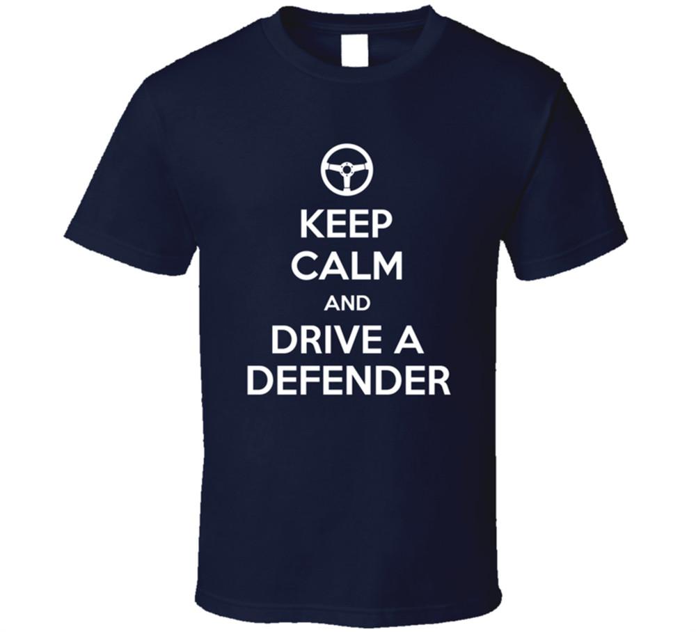 Defender Rover Car Keep Calm And Drive Funny T Shirt Tee Gift New Unisex T-Shirt XL