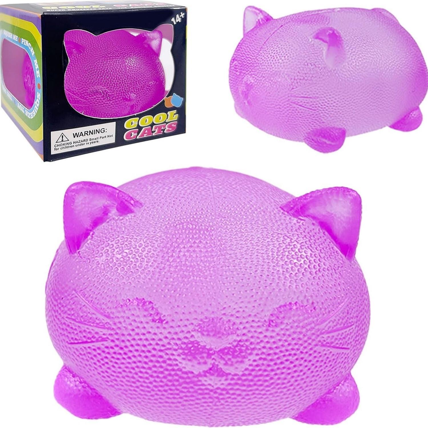 

Gummy Cat Maltose Filled Squeeze Toy For Anxiety Relief & Focus Sensory Fidget Toy For Adult Kid Slow Rising Squishy Stress Ball (As shown-14257)-