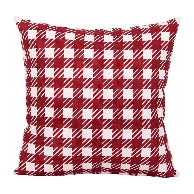 

Рождество Рождество Подушка Скандинавская Подушка для Дивана Гостиная Праздничная Спинка Декорация Красный Офис Лось Съемная и Моющаяся linen-45x45cm double-sided [without pillow core]