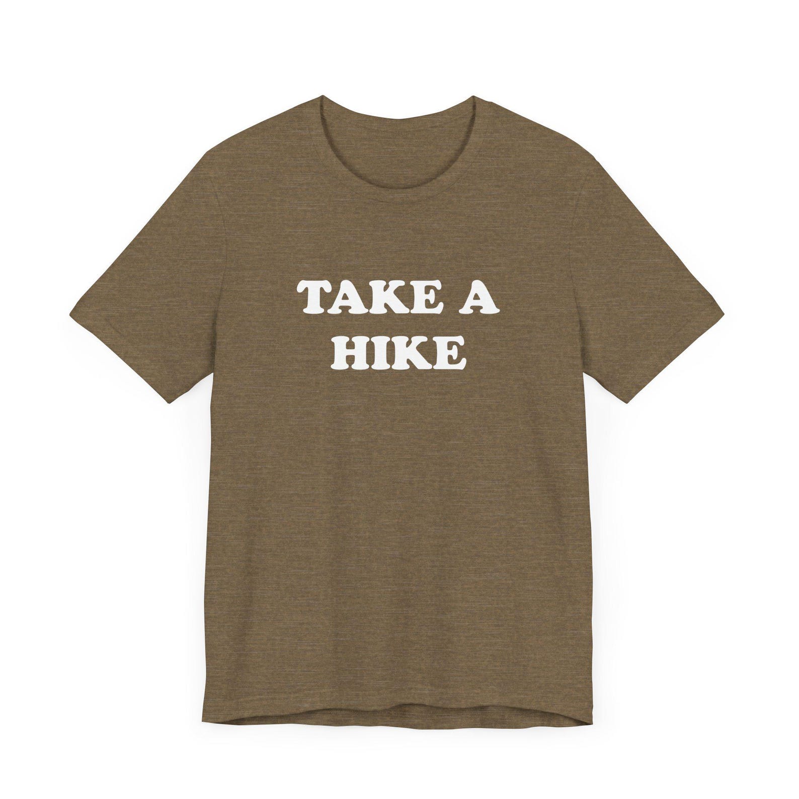 Take A Hike T-Shirt, Adventure Hiking Tee, Pun Funny Hiking Gift, Unisex Jersey Short Sleeve Shirt, Outdoor Nature Lover Tee L